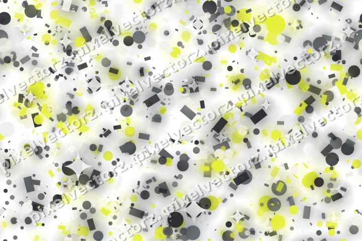 Nahtlose Glitzerstreuung in Gelb und Grau auf transparentem Grund