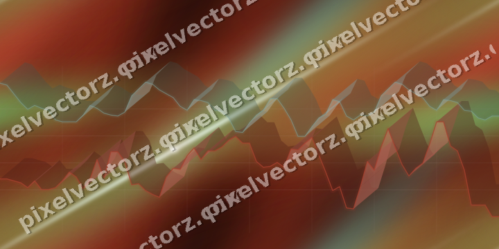 Nahtloser Neon Diagramm Hintergrund in Rot und Orange