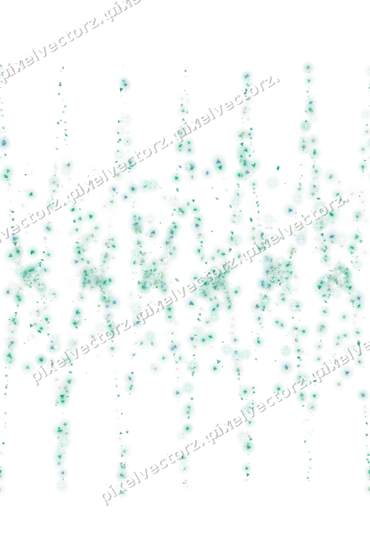 Nahtlose Glitzergirlande in Grün und Petrol auf transparentem Grund