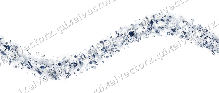 Nahtlose Glitzerwelle aus Punkten und Ringen auf transparentem Grund