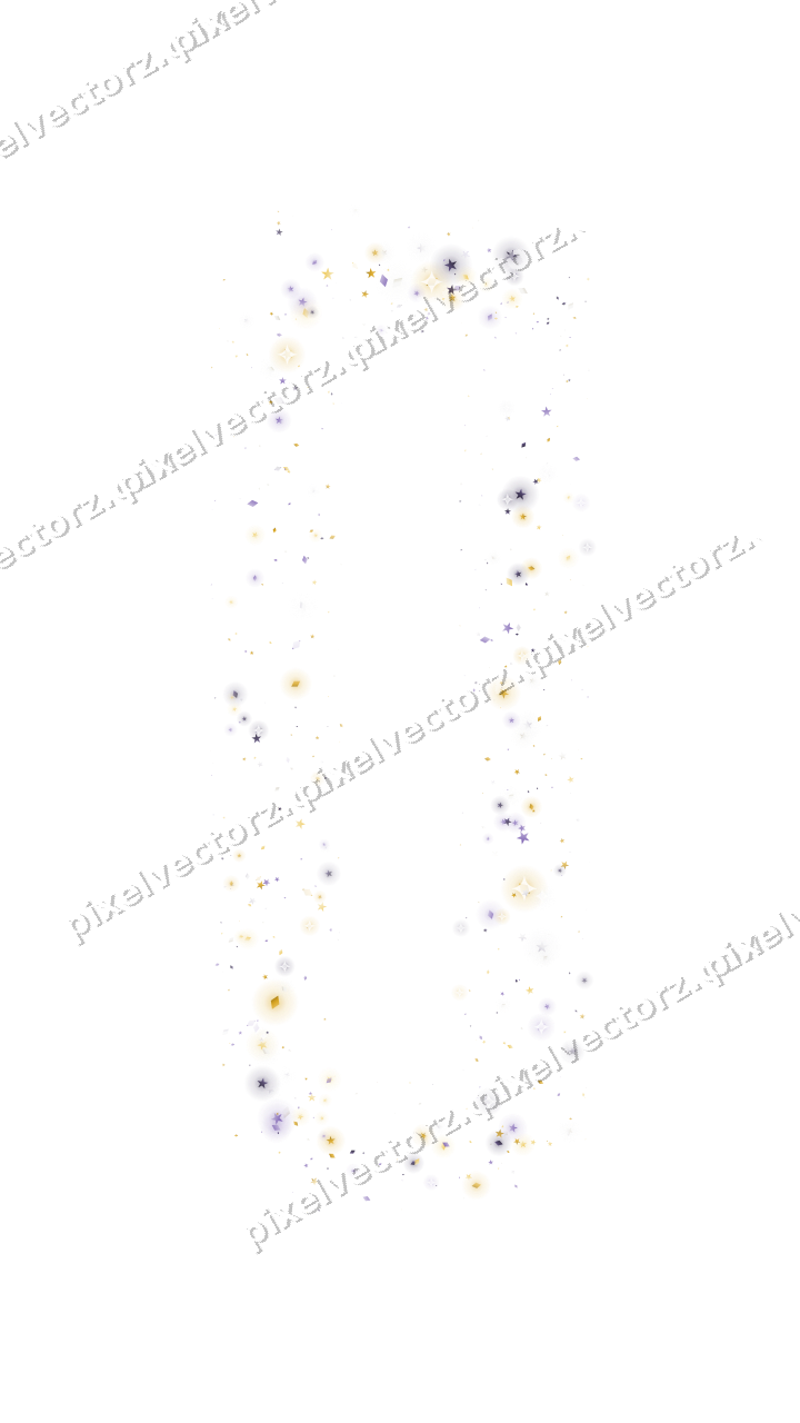 Nahtloser Glitzerrahmen aus Sternen und Rauten auf transparentem Grund