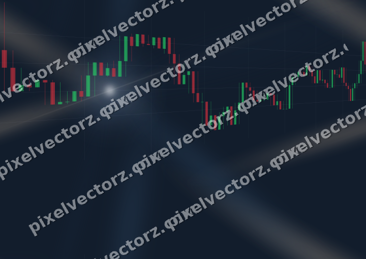Nahtloser Neon Diagramm Hintergrund in Dunkelblau und Orange