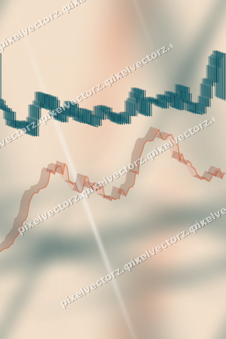 Nahtloser Pastell Diagramm Hintergrund in Dunkelpetrol und Orange
