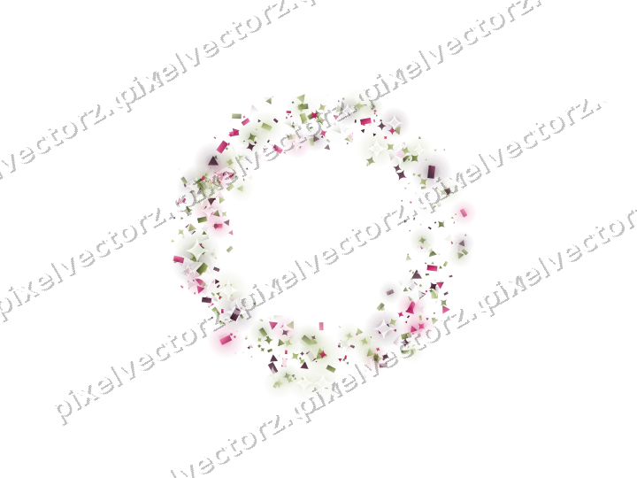 Nahtloser Glitzerkranz in Limette und Rosa auf transparentem Grund