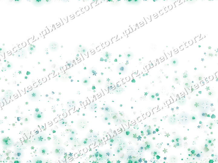 Nahtloser Glitzeraufstieg in Grün und Petrol auf transparentem Grund