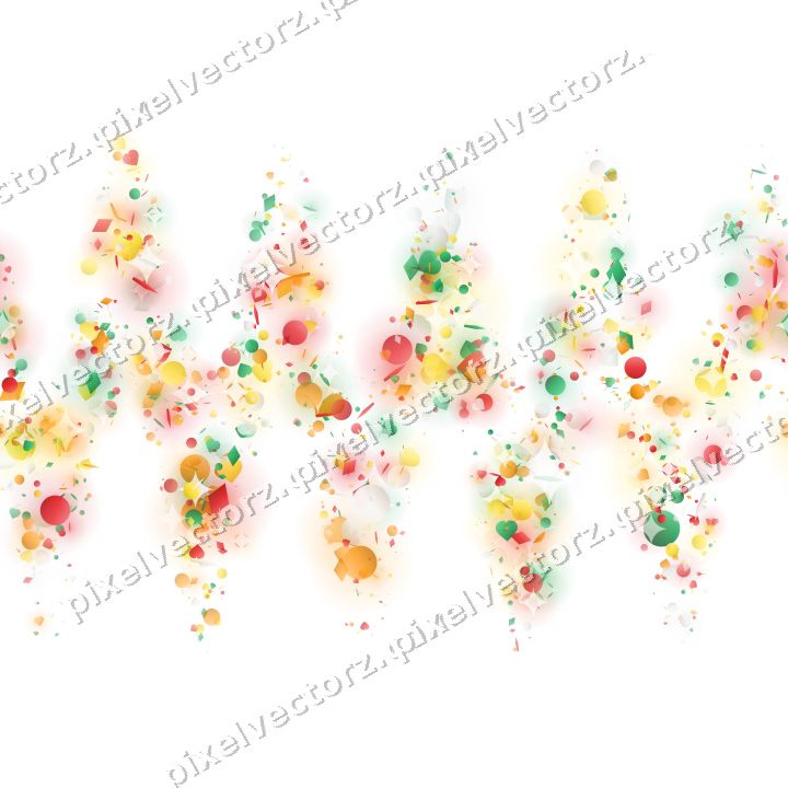 Nahtlose Glitzerwelle aus Herzen und Punkten auf transparentem Grund