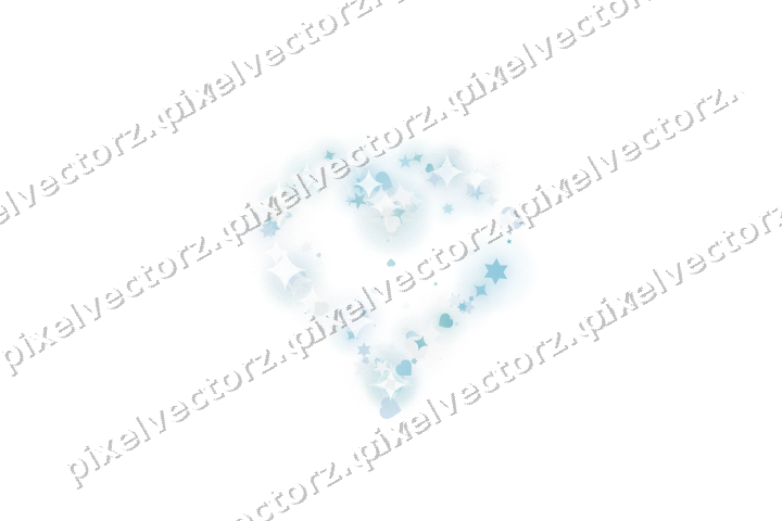 Nahtloses Glitzerherz aus Sternen und Funken auf transparentem Grund