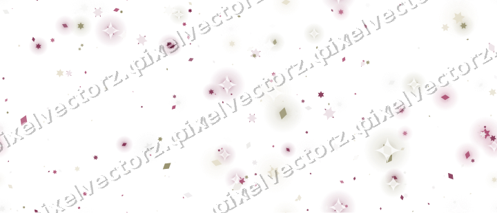 Nahtlose Glitzerstreuung in Dunkelrosa auf transparentem Grund