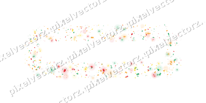 Nahtloser Glitzerrahmen aus Tropfen und Rauten auf transparentem Grund
