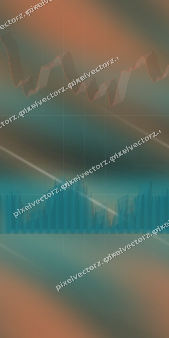 Nahtloser Neon Diagramm Hintergrund in Petrol und Orange