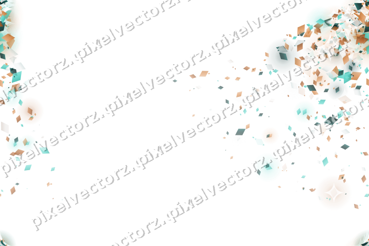 Nahtloser Glitzerfächer aus Rauten in Orange auf transparentem Grund