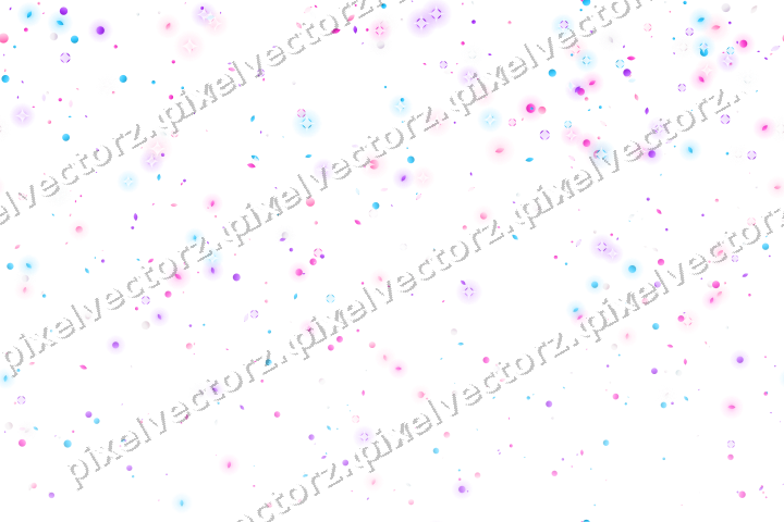 Nahtloser Glitzerregen aus Tropfen und Punkten auf transparentem Grund