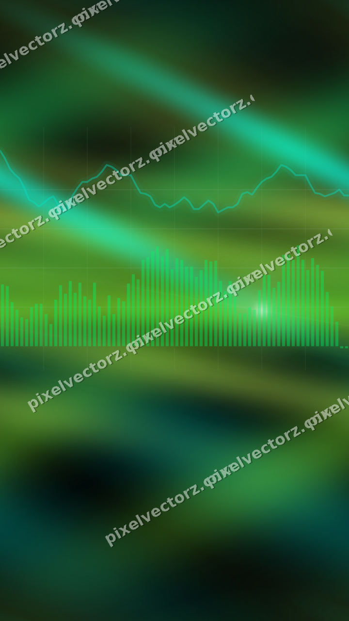 Nahtloser Neon Diagramm Hintergrund in Grün und Limette