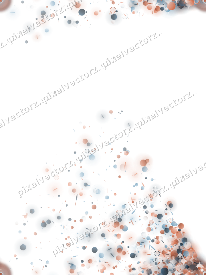 Nahtloser Glitzerfächer in Orange und Türkis auf transparentem Grund