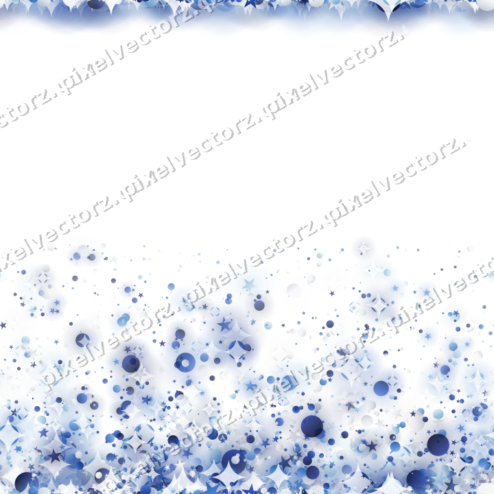 Nahtloser Glitzeraufstieg in Blau und Türkis auf transparentem Grund