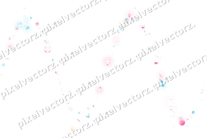 Nahtlose Glitzerwelle in Rosa und Türkis auf transparentem Grund