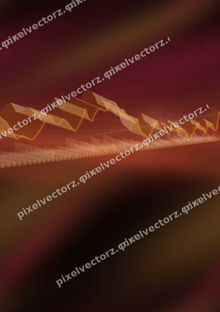 Nahtloser Neon Diagramm Hintergrund in Orange und Bernstein
