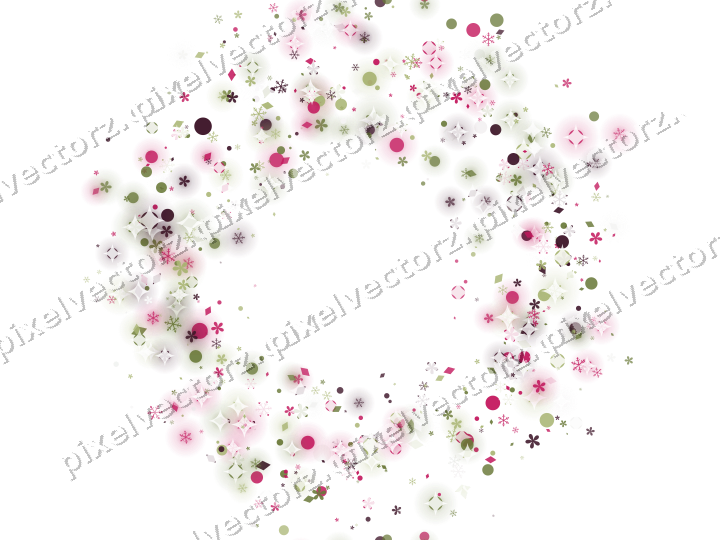 Nahtloser Glitzerkranz in Limette und Rosa auf transparentem Grund