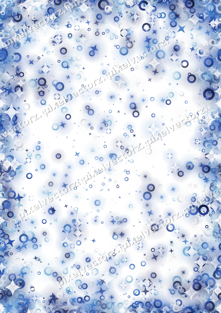 Nahtlose Glitzervignette in Blau und Türkis auf transparentem Grund