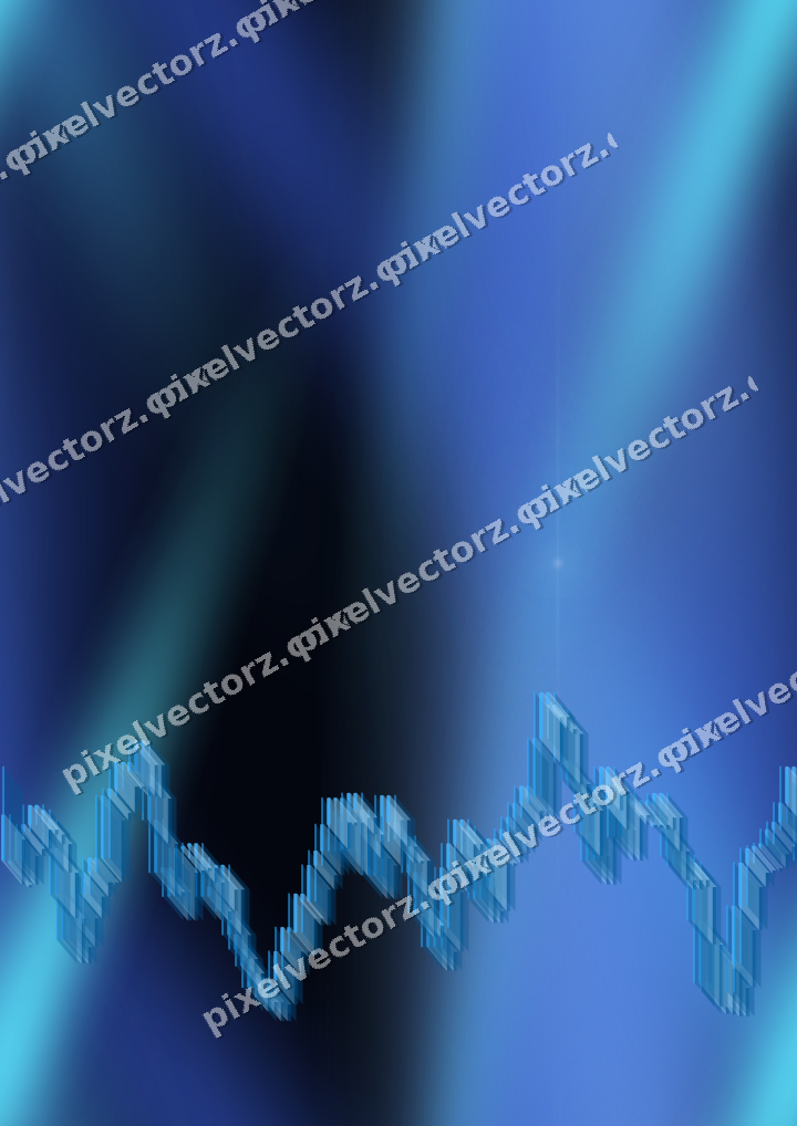 Nahtloser Neon Diagramm Hintergrund in Türkis und Blau