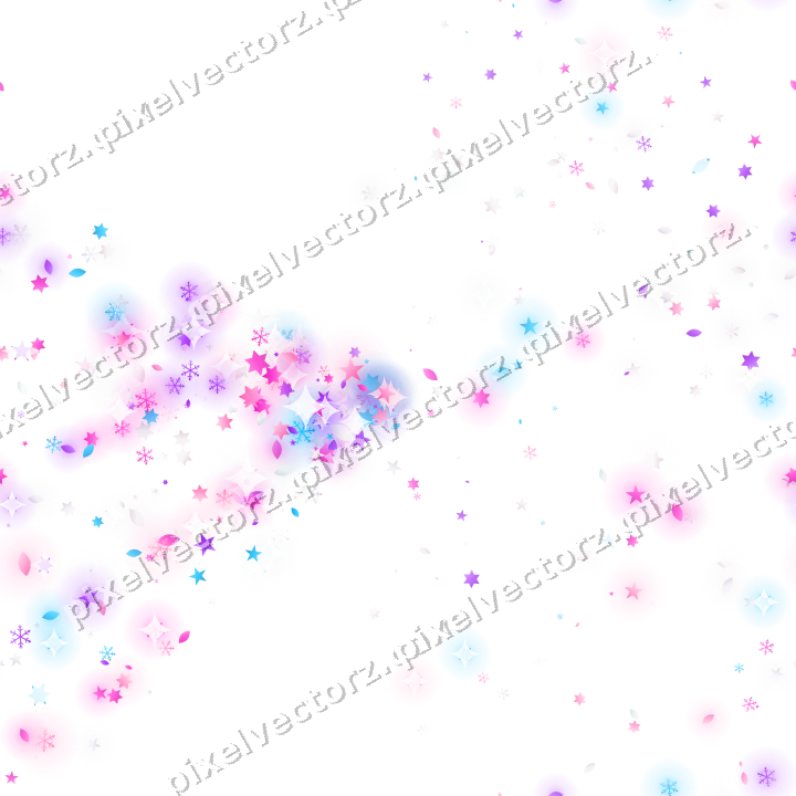 Nahtloser Glitzerfächer in Magenta und Violett auf transparentem Grund