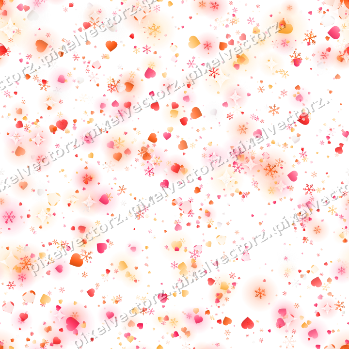 Nahtlose Glitzerstreuung in Rot und Orange auf transparentem Grund