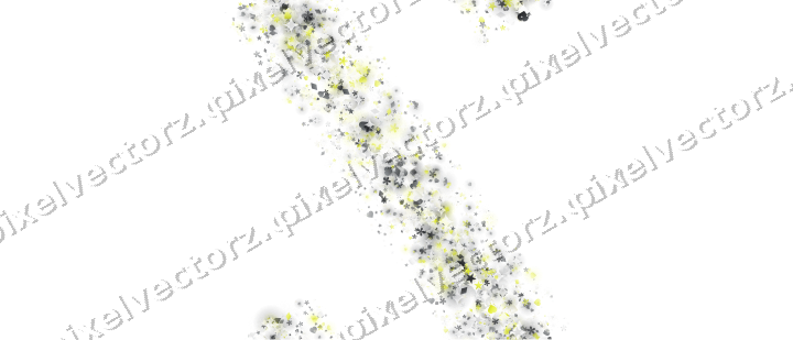 Nahtloses Glitzerband aus Sternen und Herzen auf transparentem Grund