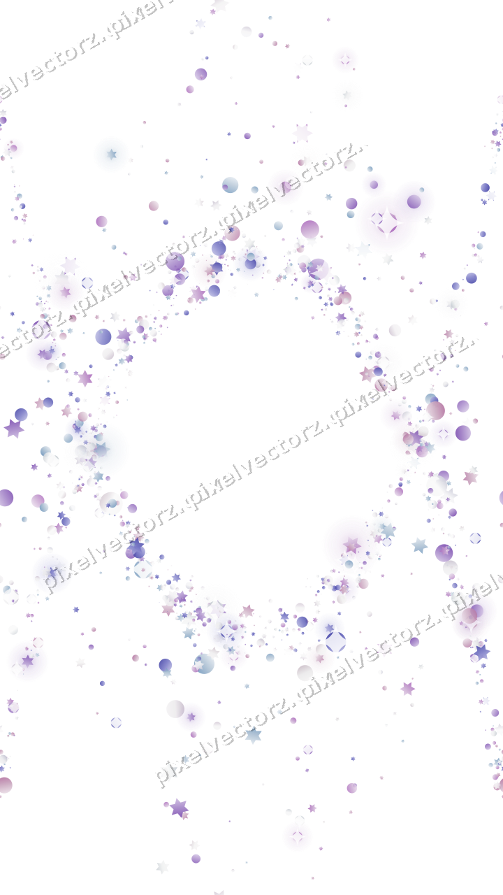 Nahtlose Glitzergirlande in Violett und Blau auf transparentem Grund