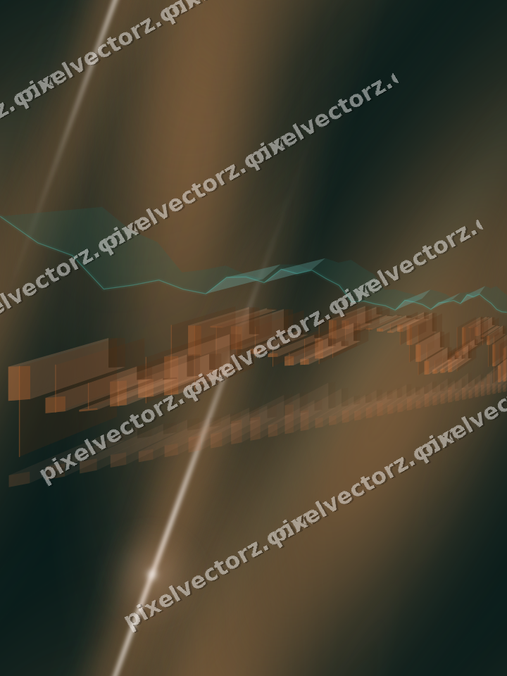 Nahtloser Neon Diagramm Hintergrund in Orange und Petrol