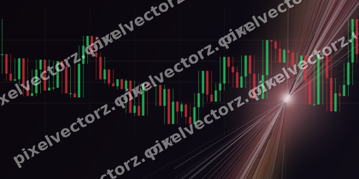 Leuchtender Neon Diagramm Hintergrund in Rosa und Bernstein