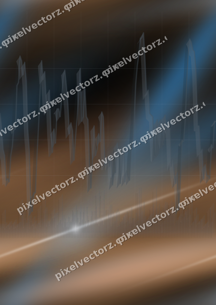 Nahtloser Neon Diagramm Hintergrund in Blau und Orange