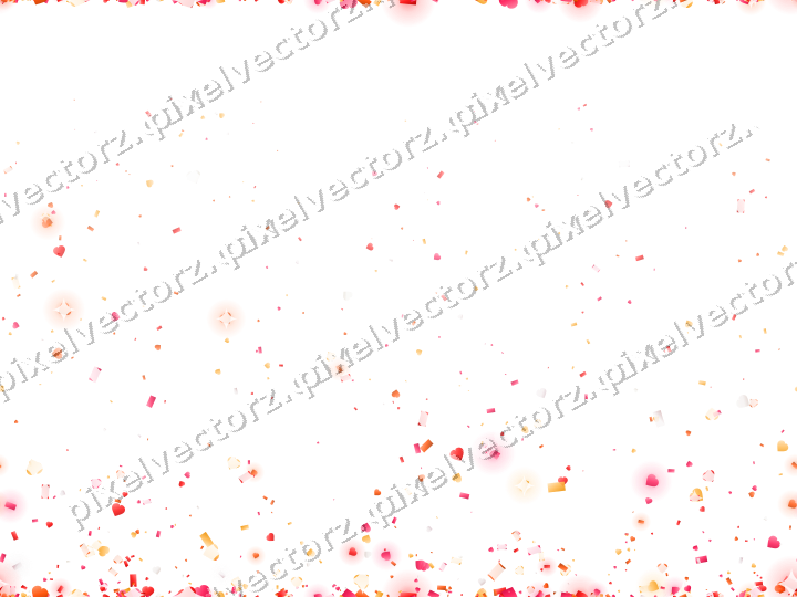 Nahtloser Glitzeraufstieg in Rot und Orange auf transparentem Grund