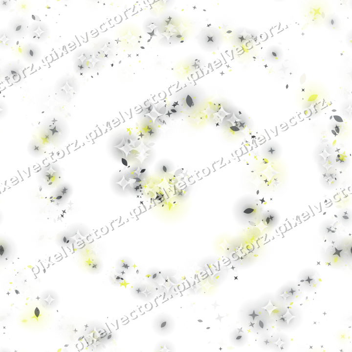 Nahtlose Glitzerspirale in Gelb und Grau auf transparentem Grund