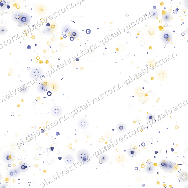 Nahtloser Glitzerkranz aus Herzen und Ringen auf transparentem Grund