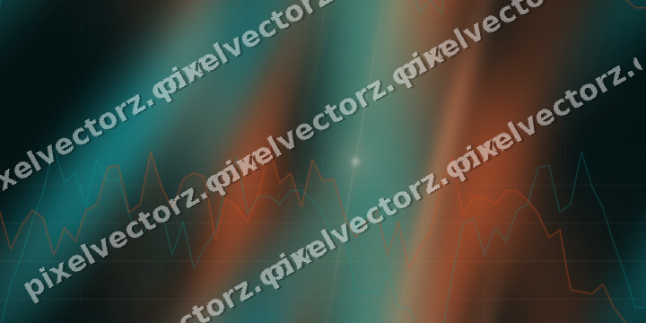 Nahtloser Neon Diagramm Hintergrund in Orange und Petrol