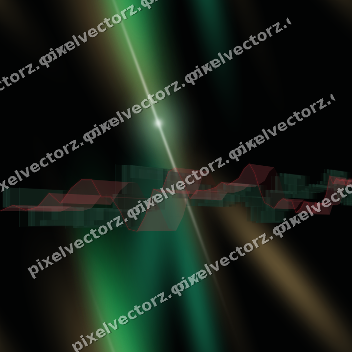 Nahtloser Neon Diagramm Hintergrund in Grün und Rot