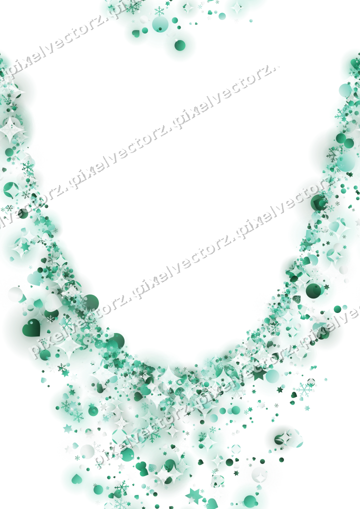 Nahtlose Glitzergirlande auf transparentem Grund