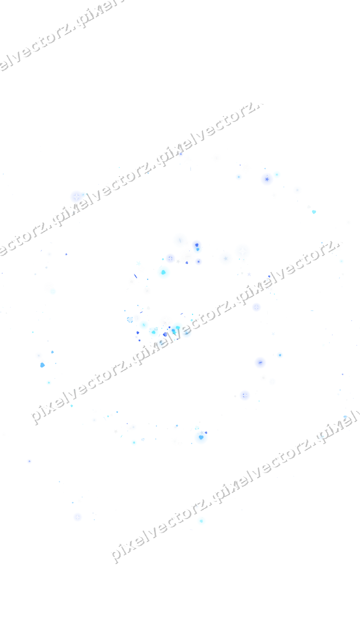 Nahtlose Glitzerspirale aus Sternen und Herzen auf transparentem Grund