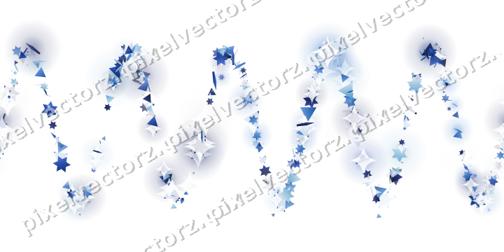 Nahtlose Glitzerwelle in Blau und Türkis auf transparentem Grund