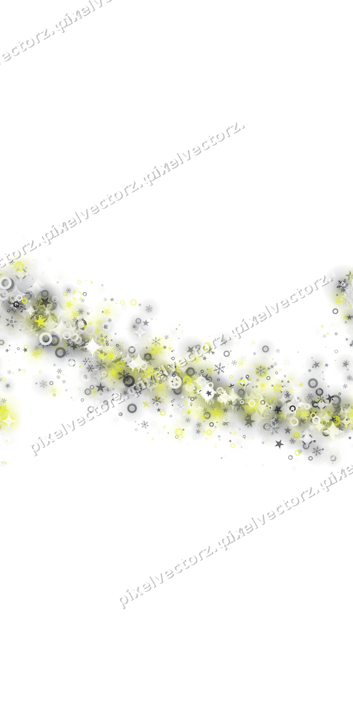 Nahtloser Glitzerbogen in Gelb und Grau auf transparentem Grund