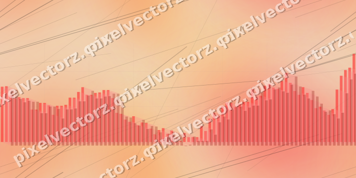 Nahtloser Pastell Diagramm Hintergrund in Rot und Orange