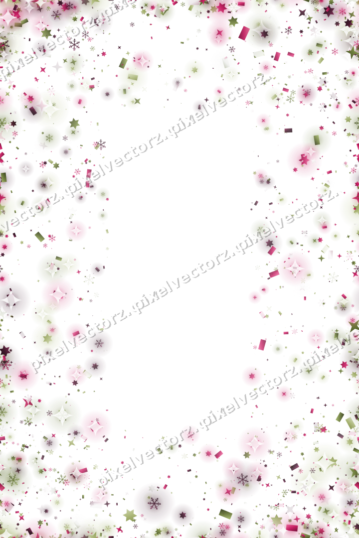 Nahtlose Glitzervignette in Limette und Rosa auf transparentem Grund