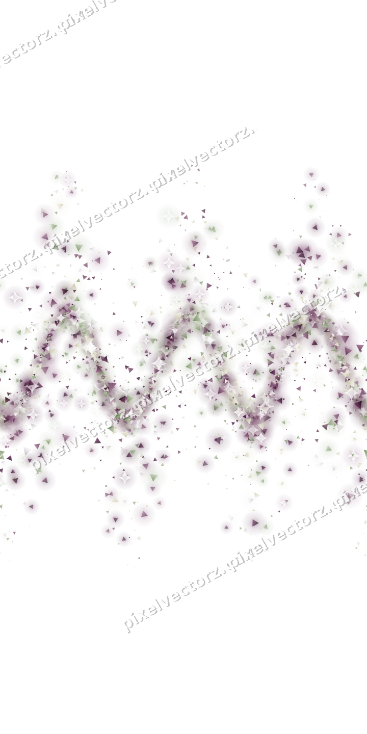 Nahtlose Glitzerwelle aus Dreiecken auf transparentem Grund