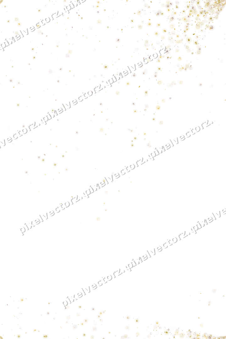 Nahtloser Glitzerfächer in Bernstein auf transparentem Grund