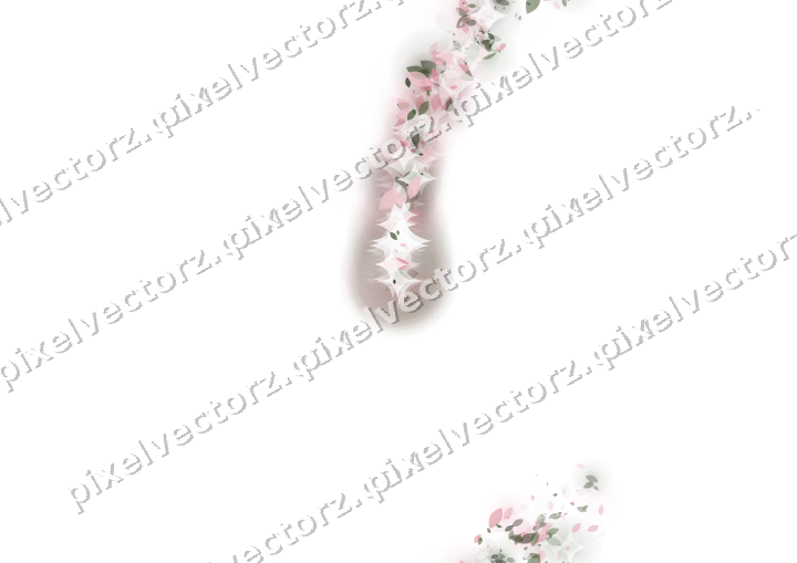 Nahtloser Sternenschweif aus Tropfen in Rosa auf transparentem Grund