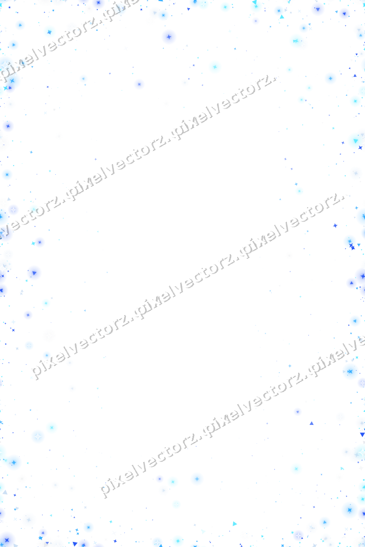 Nahtlose Glitzervignette in Türkis und Blau auf transparentem Grund