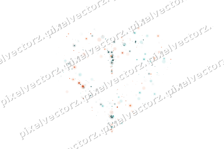 Nahtloses Glitzerherz aus Punkten und Rauten auf transparentem Grund