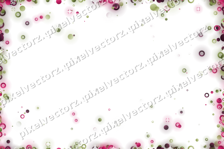 Nahtlose Glitzervignette in Limette und Rosa auf transparentem Grund