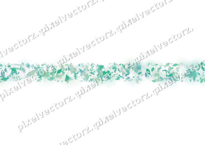 Nahtloser Glitzerbogen aus Tropfen in Grün auf transparentem Grund