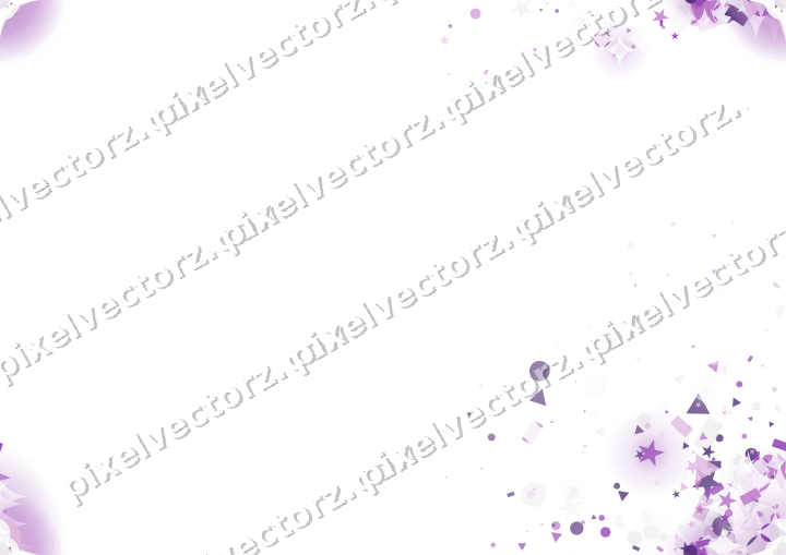 Nahtloser Glitzerfächer in Violett auf transparentem Grund